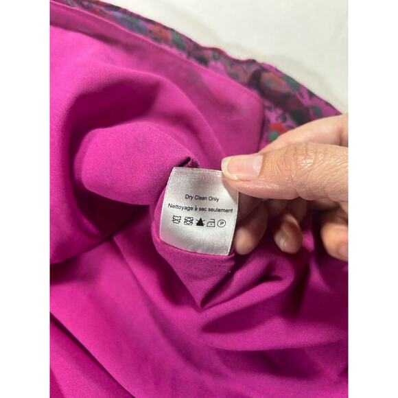 Veronica Beard Silk Verona Floral Mini Dress Womens Size 2 Pink Designer Party - Picture 10 of 15